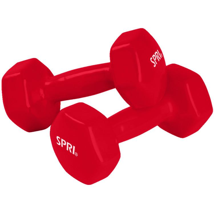 Deluxe Vinyl Dumbbells - 6 lb